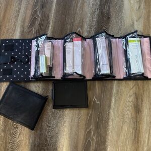Mary Kay Heart Pattern Makeup bag  and product with Velcro and hanging option